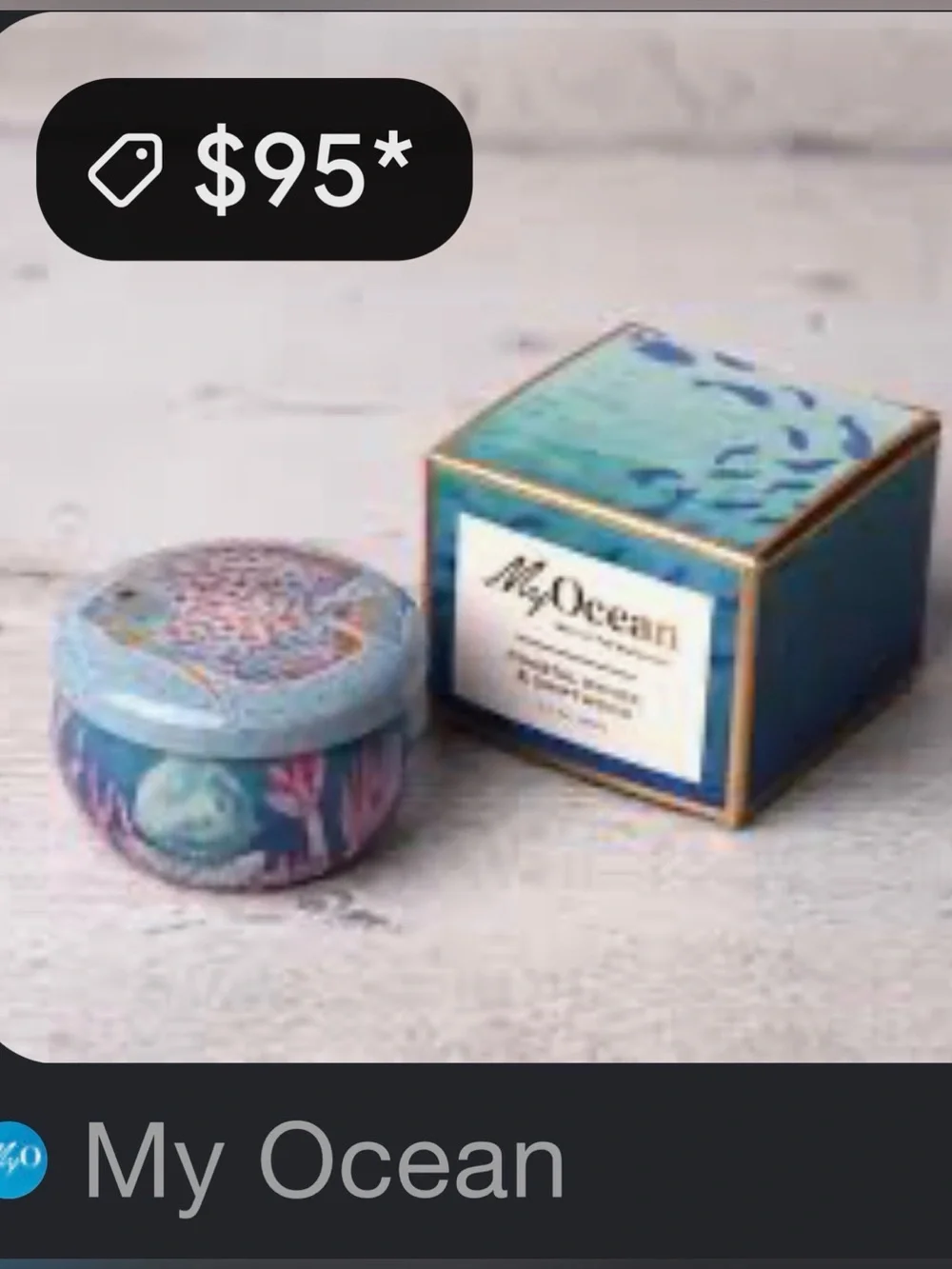 My Ocean - Boutique - Made in Bahamas Coastal - Blue Candle